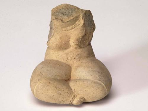 Fragment Human Figure of Pottery, Seated