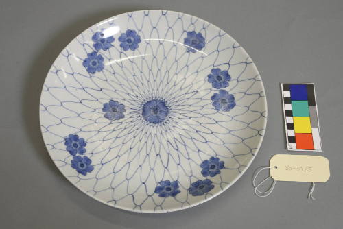 Shallow Blue-and-White Dish