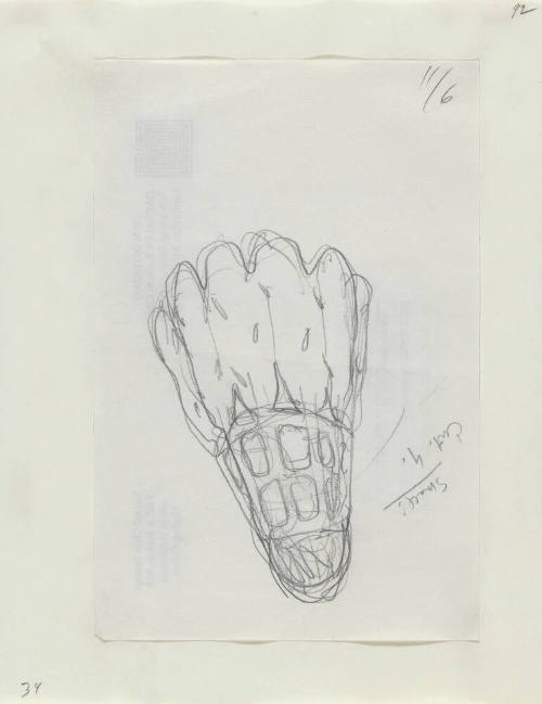 Notebook Page: Study of Shuttlecock