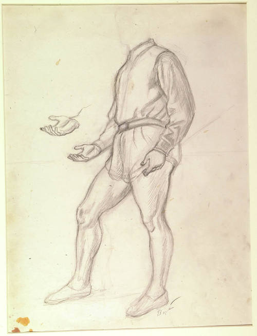 Figure Study for Jacques Cartier in "Jacques Cartier Discovers the Indians"