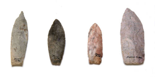 Point, slightly notched