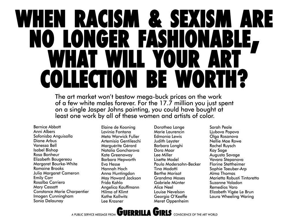 When Racism and Sexism Are No Longer Fashionable, How Much Will Your Art Collection Be Worth?