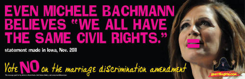 Even Michele Bachmann Believes "We All Have the Same Civil Rights"