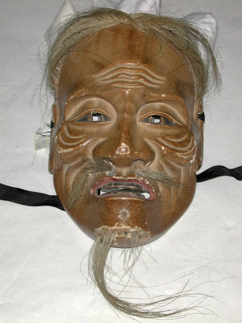 Nô mask of an enlightened old man (Sankôjô)