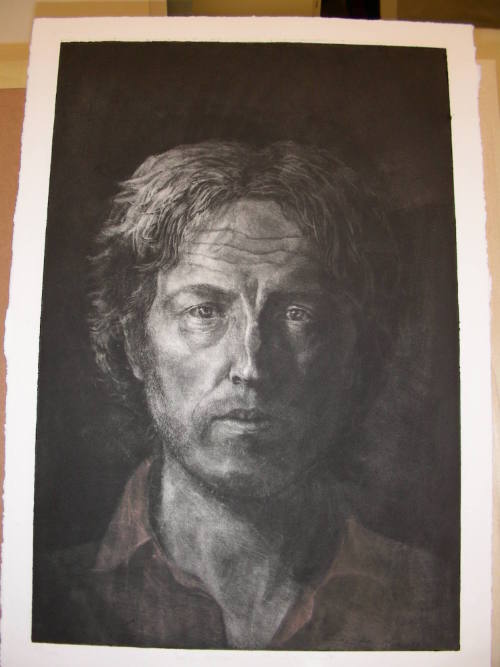 Self-Portrait with Red Shirt