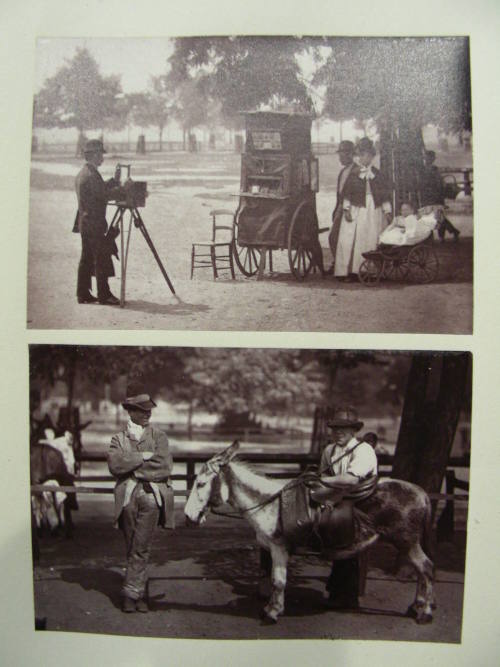 A: Photograph on the Common; B: Waiting for a Hire