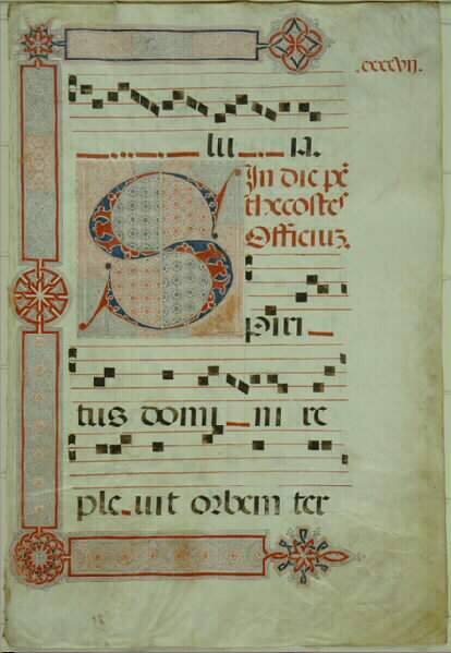 Leaf from an Antiphonary with the Initial "S"