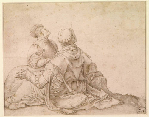 Two Seated Figures