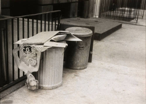 Trash cans with Kodak ad