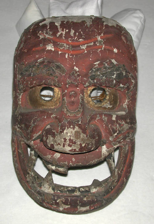 Folk mask of a demon god (Kishin type), for an exorcism ritual