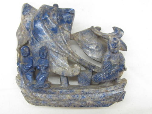 Sailboat with Three Figures on Board