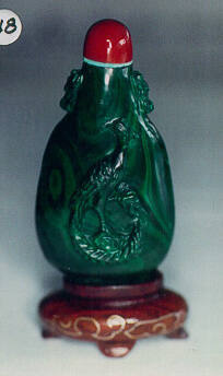 Snuff bottle with stopper and stand