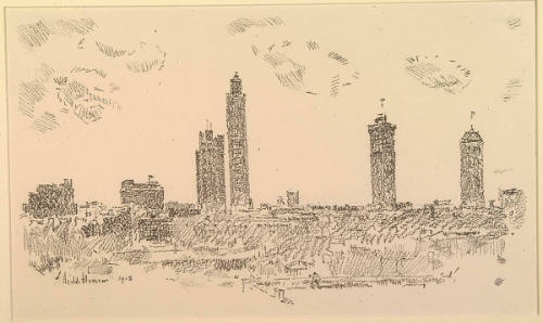 New York Skyline--Dark Buildings