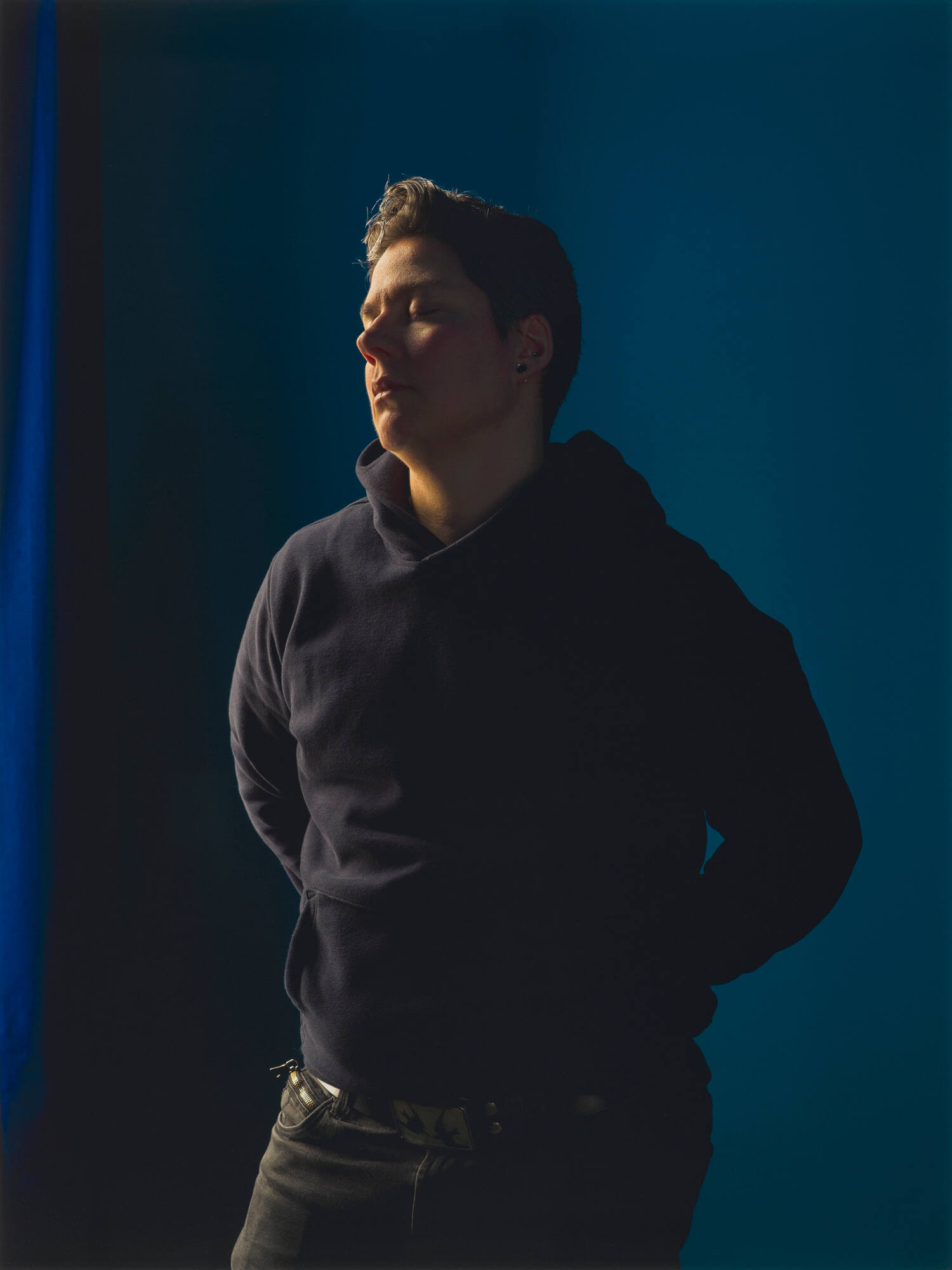Self-portrait (blue room)