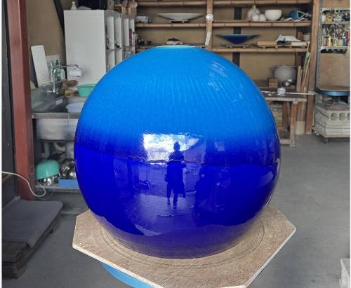 Droplet (Vessel with Blue Glaze)