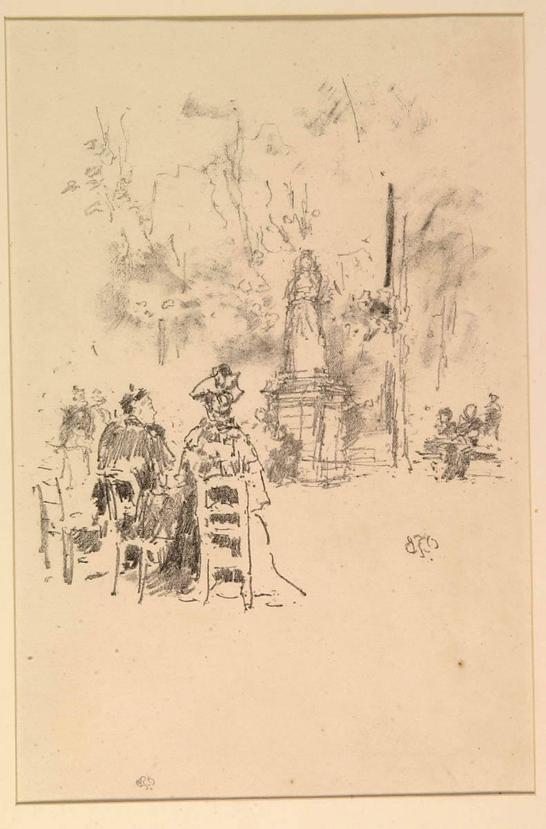 Conversation under the Statue, Luxembourg Gardens