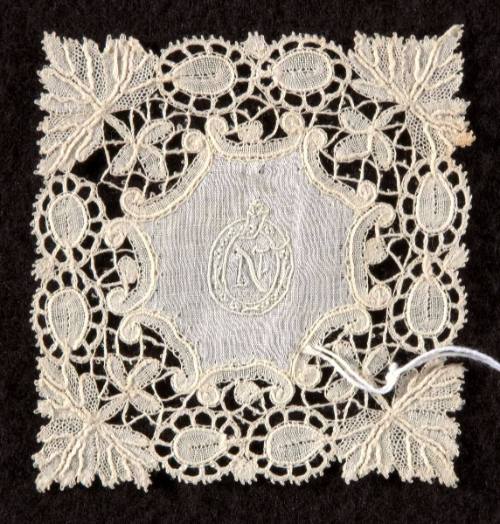 Lace Square with Initial N