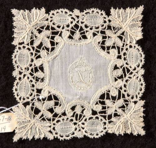 Lace Square with Initial N