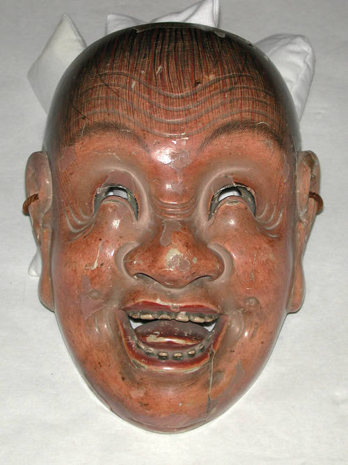 Nô mask of a little elf with stuck-out tongue (Shitadashi doji)