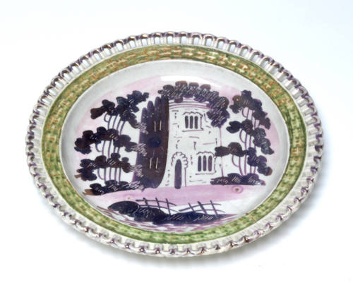 Pink Lustre Plate
