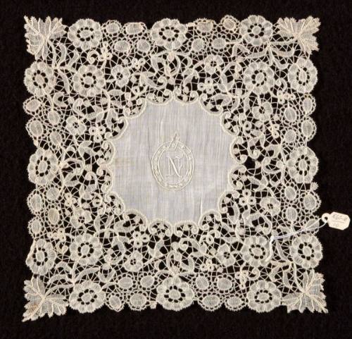 Lace Square with Initial N