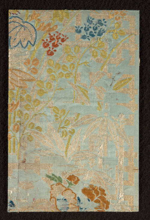 Fragment from Nō robe (karaori type) with floral design