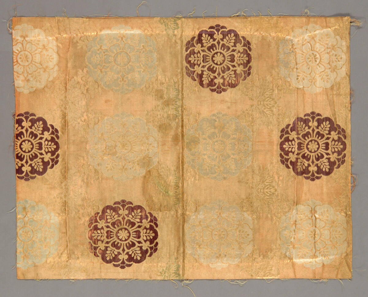 Fragment, possible from a Buddhist temple altar cloth (uchishiki)