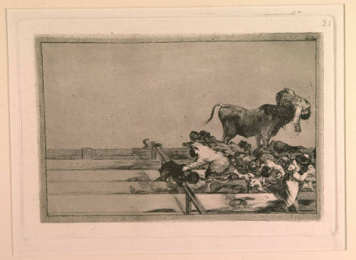 Bullfight, No. 21:  Dreadful events in the front row of the ring at Madrid and the death of the mayor of Torrejon