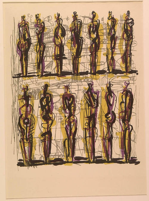 Thirteen Standing Figures