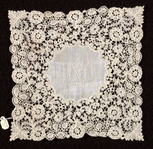 Lace Square with Initial N
