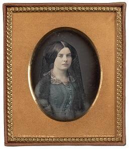 Young Woman in Blue Dress