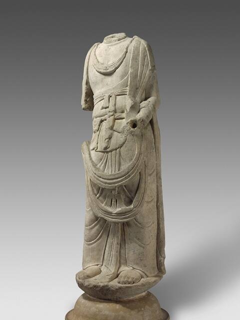 Torso of a Bodhisattva (one of a pair)