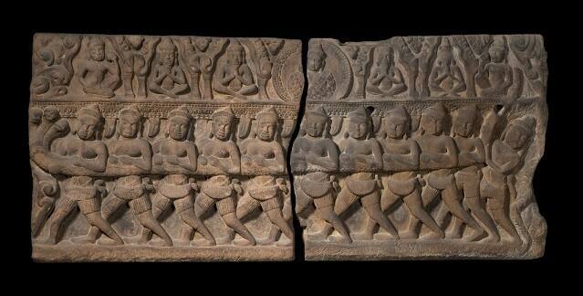 Lintel Depicting the “Churning of the Ocean of Milk"