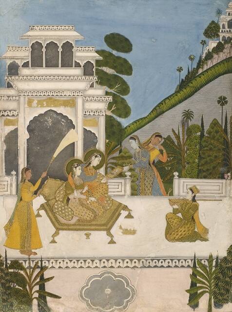 Dhanasri Ragini, from a Ragamala Series