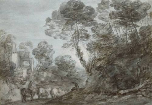 Landscape with Ruins and Shepherds