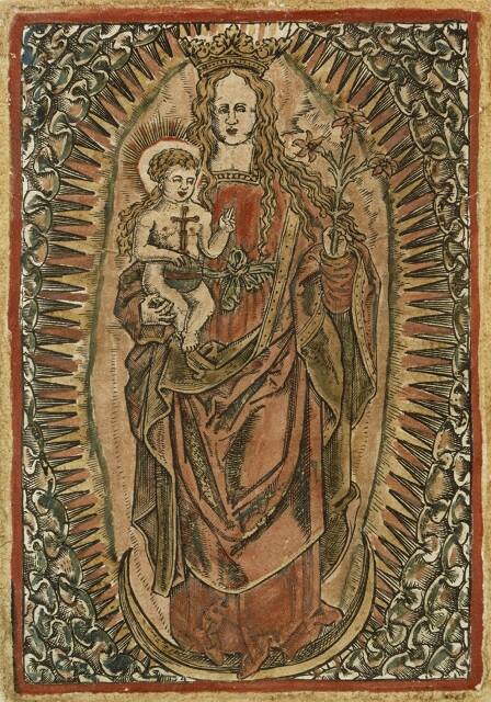 Madonna and Child on a Crescent