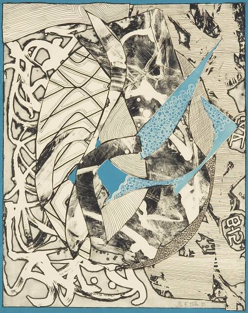 Swan Engraving Blue