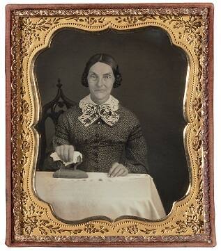 Woman Ironing
