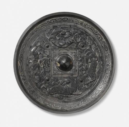 Mirror with Motifs of Four Animals