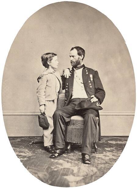 William T. Sherman and son