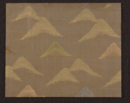 Fragment from a kesa with distant mountain (toyama) design