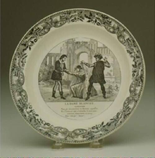 "La Dame Blanche" Plate