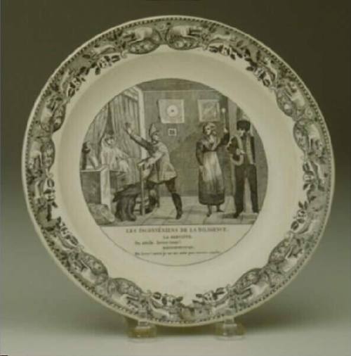 "Les Inconveniences de la Diligence" Plate