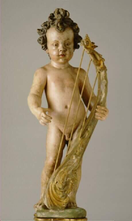 Putto with Harp