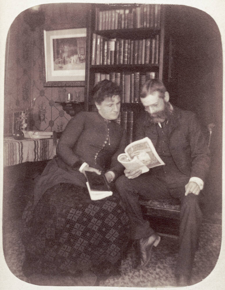 Reading St. Nicholas (Self-Portrait with Anne Cady), October 13, 1887