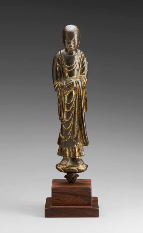 Standing Figure of a Monk, probably Ananda, a Youthful Disciple of Shakyamuni Buddha