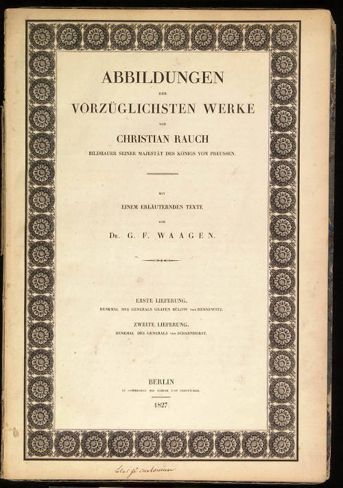 Abbildungen der Vorzuglichsten Werke von Christian Rauch