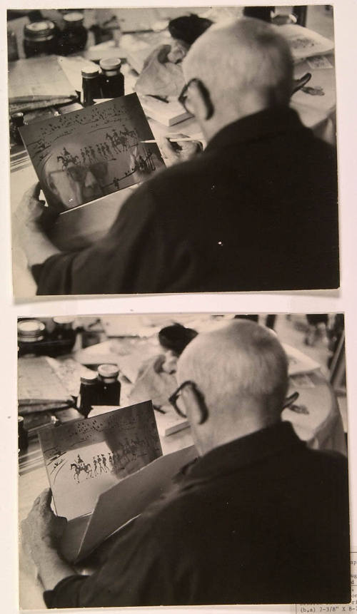 In 3 hrs. Picasso Recreates the Arles Bullfight on a Series of Plates, Etches Them, and Then, Fremaut Prints Them