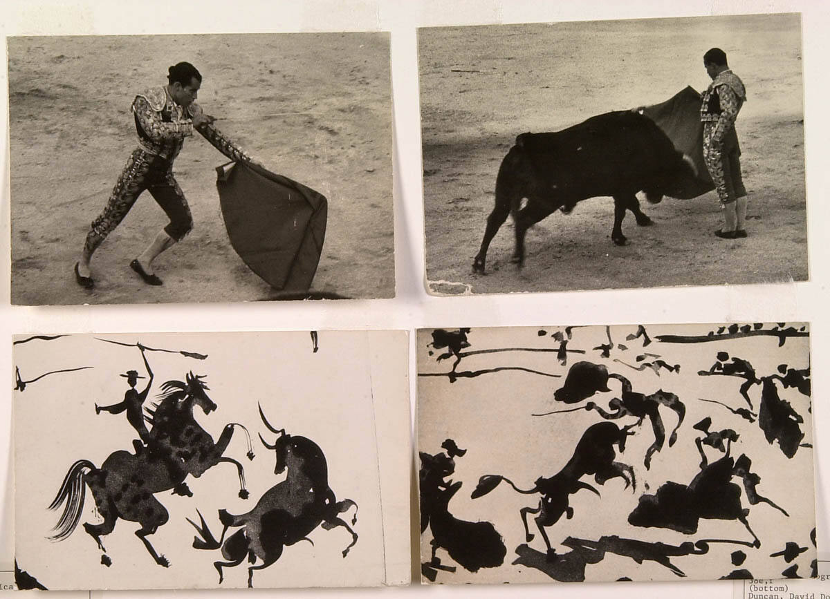 In 3 hrs. Picasso Recreates the Arles Bullfight on a Series of Plates, Etches Them, and Then, Fremaut Prints Them