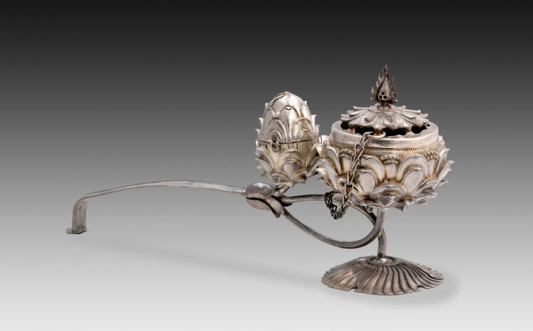 Incense Burner in the Shape of a Lotus Flower